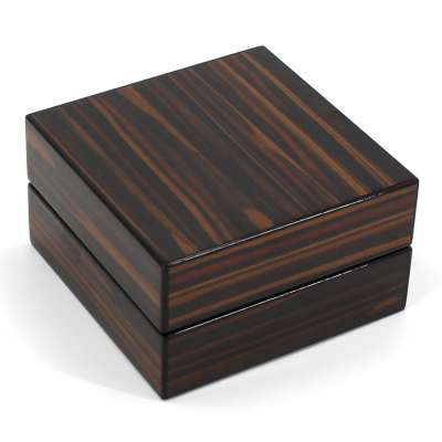 Ebony promotion ashtray wholesale custom made wooden cigar ashtray