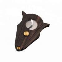 Wood and Stainless Steel cigar tools metal Sharp Cigar Cutter